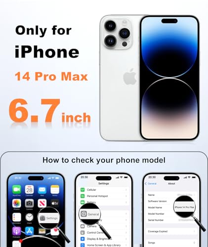 Image of FNTCASE for iPhone 14 Pro-Max Case: Translucent Gold Slim Cases Compatible with MagSafe, Full Camera Protection & Tempered Glass Protector, 14FT Military Grade Drop Tested, Matte Skin-Friendly Cover
