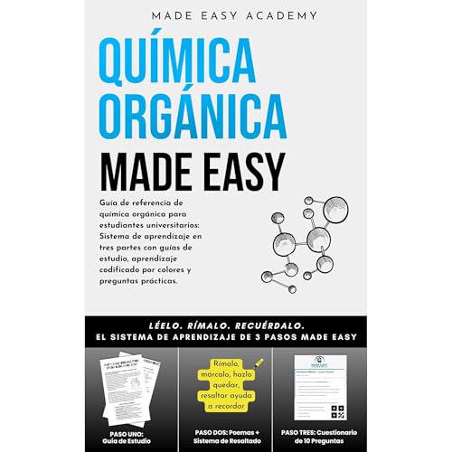 Qu&iacute;mica org&aacute;nica Made Easy Audiolibro Por Made Easy Academy arte de portada