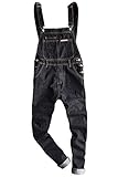 Sokotoo Men's Slim Patch Pocket Denim Bib Overalls