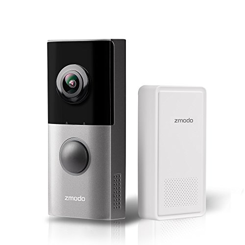 Zmodo Greet Pro Smart Video Doorbell with WiFi Extender, Full HD 180 Degree Wide Angle Camera, Dual Band 5GHz/2.4GHz Capability