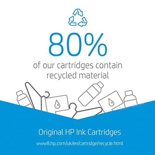 HP 950XL/951XL Pack de 4 Cartouches d'Encre Noir, Cyan, Magenta et Jaune grandes capacités Authentiques (C2P43AE)