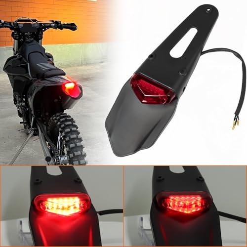 Support plaque d'immatriculation avec feu de frein moto anti-vibration - 2