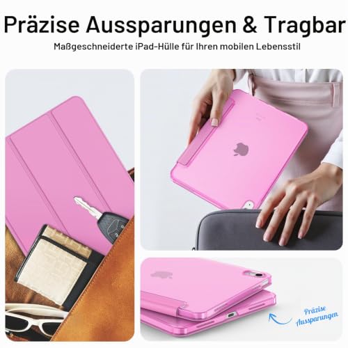 Fintie Hülle für iPad (A16) 11. Generation/iPad 10. Gen, Lilac Rosa – Ansicht 6