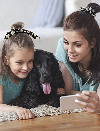 Bow Scrunchies Silk Hair Scrunchies With Bow Cute Satin Scrunchie With Bows For Girls Leopard Scrunchies Hair Ribbons For Women Hair Accessories Bunny Ears Bowknot Jaciya Hair Ties Elastic Ropes Ponytail Holder Scrunchy Bobbles #TOP5