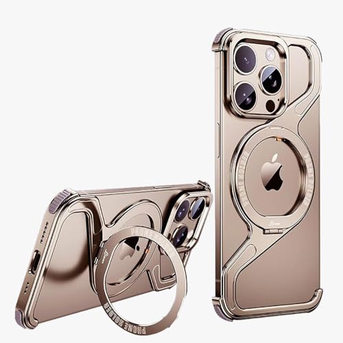 Coque iPhone 14 Pro Max sans cadre avec support arrière en métal Z