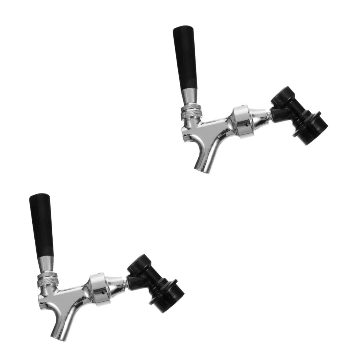 MAGICLULU 2 Piezas Grifo de Cerveza dispensador Martini Estante Botellas criba vibradora Barril de Cerveza Accesorios Cerveza Tirador de Cerveza para casa Grifo de Barril Abdominales Black