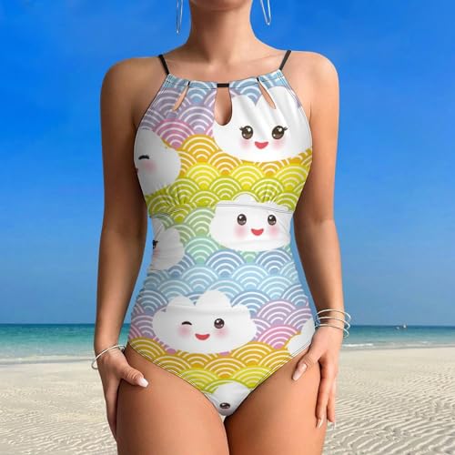 Maillot de bain une pièce blanc avec maintien du ventre pour masquer les complexes - 2