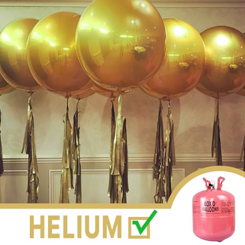 Image of PartyWoo Metallic Gold Foil Balloons 20pcs Large Round Giant Jumbo Balloons