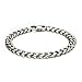 FIBO STEEL 6mm Wide Curb Chain Bracelet for Men Women Stainless Steel High Polished,8.5-9.1"
