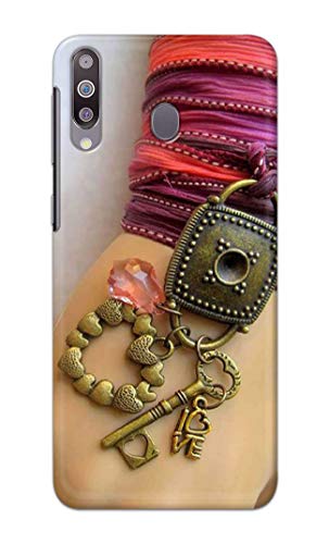 Image of Girl Hand with Keychain Hard Back Case Cover for Samsung Galaxy M30 / Samsung A40s, SM-M305F / DS Back Cover -(J5) VNS2228