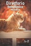  Directorio telefónico alfabético: libreta de direcciones - de tamaño bolsillo - 162 páginas para ser completadas