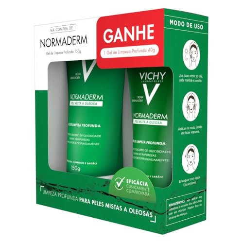 VICHY Kit Normaderm Vichy Gel De Limpeza Profunda 150G Com Gel De Limpeza 40G