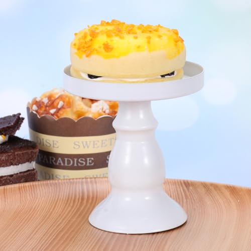 Abaodam 3 Pcs White Metal Cake Stands for Dessert Table Vintage Cake Stand Cake Holder Stand Cupcake Food Trays Lift Pastry