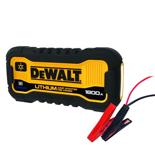 DeWalt DXAELJ18C 1800 Peak Amp Li-Ion Jump Starter with USB Power, Carrying Case