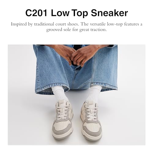 Coach mens C201 Mixed Material Sneaker2