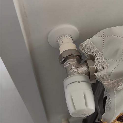 Miniatura 3 de 30 Piezas Tubería De Cubierta De Radiador Radiadores Plásticos Blancos De Tubo Embellecedor Radiador Cubre Para Tuberias De Calefaccion De Agua De 14-29 Mm
