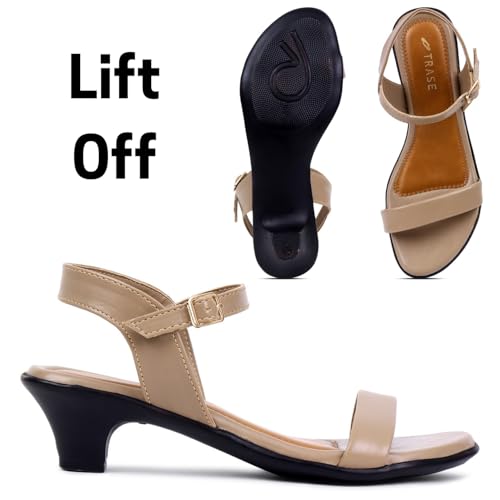 Image of TRASE Lift Off Casual Kitten Heel Sandals for Women