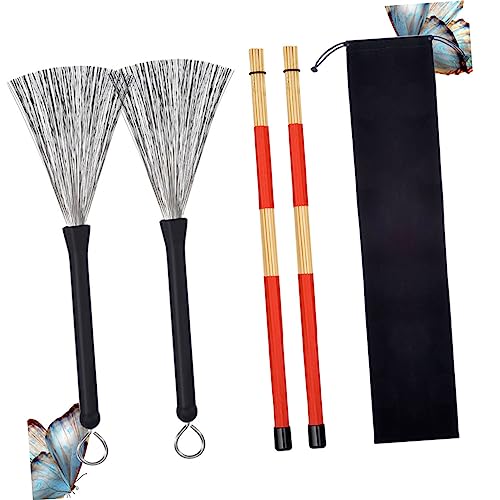 Juego Profesional de Baquetas Para Jazz de Bambú y Alambre miniatura 2