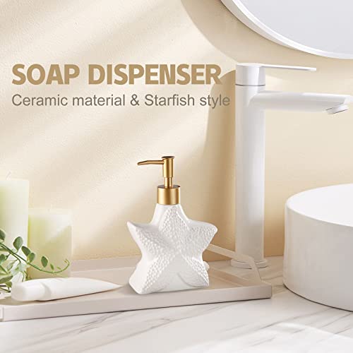 12 Oz Ceramic Soap Dispenser For Kitchen And Bathroom - Perfect For Hand Soap, Dish Soap, Essential Oil, And Lotion #TOP1