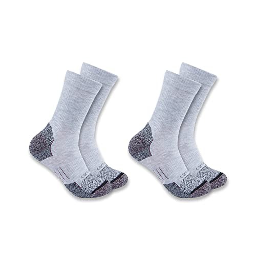 Image of Carhartt Women's SC0812W Force Midweight Synthetic Blend Steel Toe Crew Sock 2 Pack
