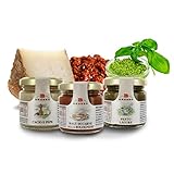 Selección de salsas típicas de la gastronomía italiana 🍝 Peso neto total: 300g