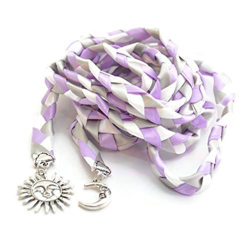 Lilac Silver Sun & Moon Wedding Handfasting Cord #Divinitybraid #Celtic #Handfasting #Pagan #Wedding #Moongoddess #TOP5
