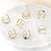 Light Blue Opal Right Ear Cuff/Fake Conch Piercing/Ear Cuff Wrap Earring/Clip on Earring/Faux Conch Ring/Handmade Jewelry 14K Gold Filled