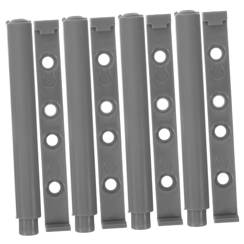 BAZEITFLOW Ammortizzatore a Chiusura Ammortizzata Per Sportelli Di Armadi, Paracolpi Antiurto Per Mobili in Plastica Grigia, Set Da 4 Pezzi Per Porte Di Cucina e Guardaroba