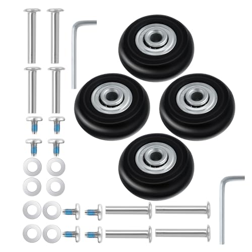 [KOMBIUDA] �X�[�c�P�[�X�����p�z�C�[���Z�b�g �É���]�x�A�����O���� �ω׏d�L���X�^�[ �C���L�b�g ���s�p�ו��̎ԗ֌����Ή� 1Set