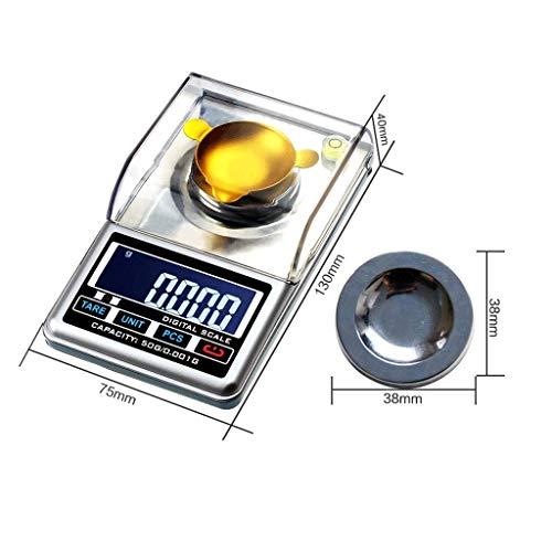 Báscula Electrónica Digital de Alta Precisión 50g/0.001g miniatura 2