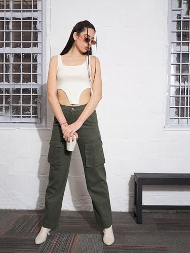 Image of Sassafras Women Box Pocket Cargo Jeans