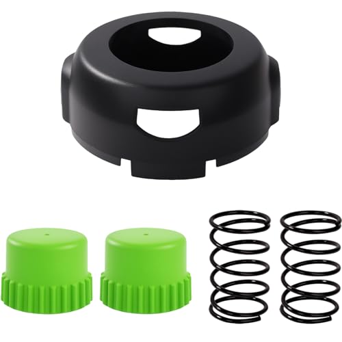 Eyoloty SB00L00 Trimmer Replacement Cover Cap Compatible with Greenworks STG401 ST60V ST60V-T0 ST60L210 ST60L00 ST60B00 80V ST80L200 Front Mount String Trimmer,with Part Bump Knob & Spring(5Pack)