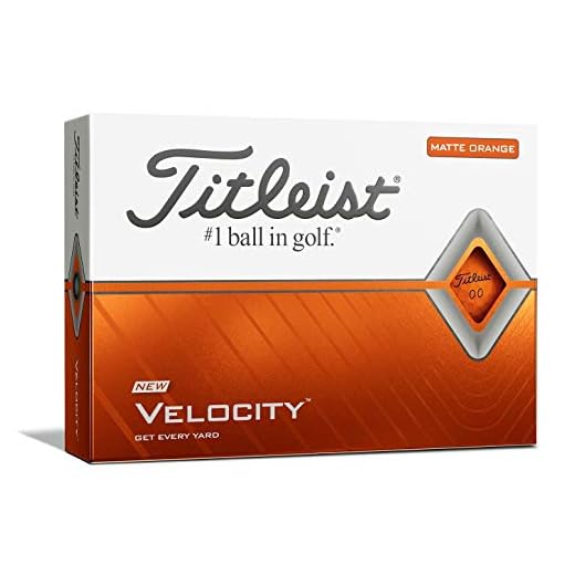 Titleist Unisex Velocity Golfball, matt, Orange, Einheitsgröße