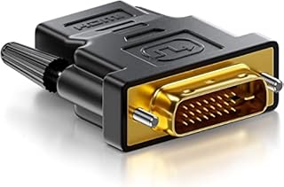 Bi-Directional HDMI to DVI adapter | DVI-D Male (24 + 1) to HDMI Female converter HDTV converter adapter with Gold-Plated Cord Convert Computers ,Laptops,TV Box,Projector,HDTV and More up to 1080 HD