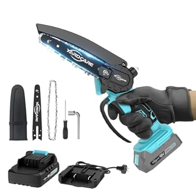6 Inch Cordless Mini Chainsaw, Lightweight Elec...