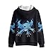 XXQGOMG Zip up Hoodies for Boys Winter Clothes Size 6-7 Blue Axolotl Boys' Fashion Hoodies & Sweatshirts Fleece Lined Hooded Jacket with Pockets Cold Weather Outdoor Playwear for Kids