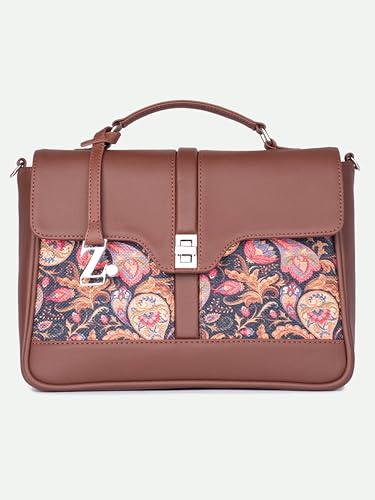 Image of ZOUK | Women's Vegan Leather | Stylish Handbag with Adjustable Strap, Top Handle |