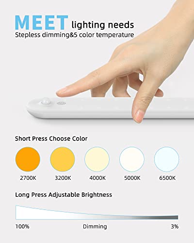 Asoko Led Motion Sensor Cabinet Light,Wireless Usb Rechargeable Under Cabinet Lighting,Closet Lights Motion Sensored,Under Counter Lights For Kitchen,Wardrobe,Closets,Cabinet,Cupboard #TOP4