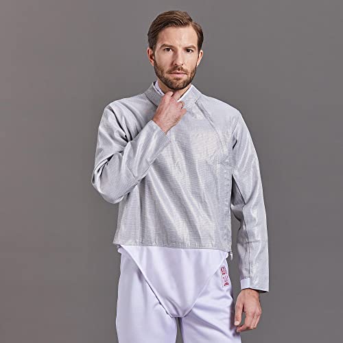 Gangtiehun Fencing Lame Knickers Suit For Foil And Saber - Fencing Electric Saber Jacket,Stainless Steel Saber Lame For Men Women (12) #TOP4