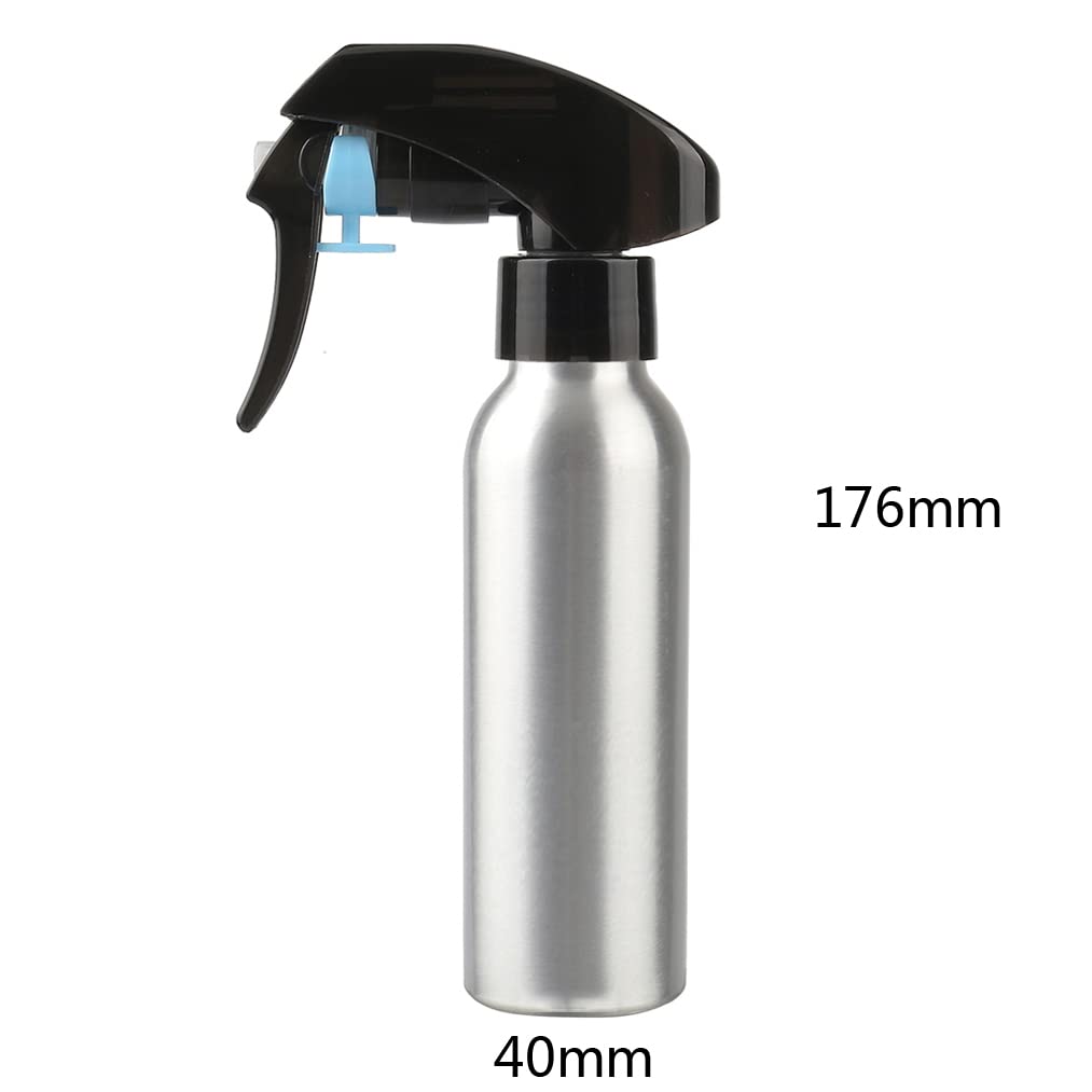 12 Stück 120 ml Leere Aluminium Sprühflasche mit Schwarz Sprühkopf Feinen Nebel Wassersprüher Zerstäuber für Pflanzen Blumen Reinigung Garten Kosmetik Küche Reinigung Friseur, Trichter