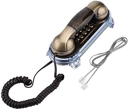 Teléfono Home Phone Retro Teléfono montado en la pared Teléfono con cable Teléfono fijo de moda antiguo Teléfono para el hogar Hotel teléfono fijo