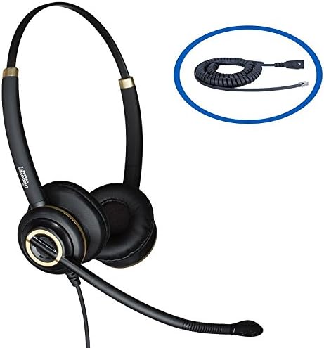 Discover D712 Binaural Headset for Avaya IP Phones 1608, 1616, 9601, 9608, 9610, 9611, 9611G, 9620, 9620C, 9620L, 9621, 9630, 9640, 9640G, 9641, 9650, 9650C, 9670