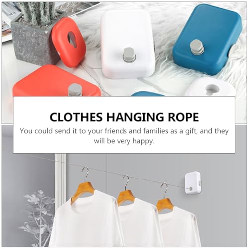 Corde à linge portable et légère avec câble rétractable en acier 4.2 M - 8