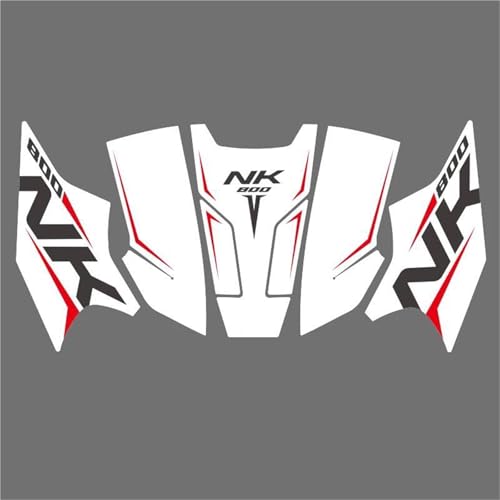 Autocollants de réservoir CFMOTO 800NK blanc protection et kit de pads de genoux