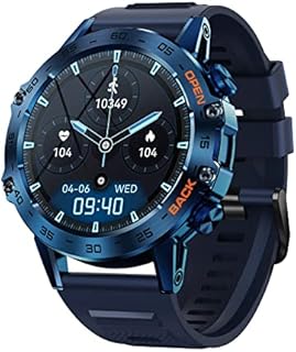 SoPrii Smartwatch Herren, mit Telefonfunktion 1.39" HD Touchscreen Uhren Fitness Tracker Uhr mit Pulsmesser Schlafmonitor Sportuhr Aktivitätstracker 100+ Sportmodi Fitnessuhr für Android IOS(Blau)