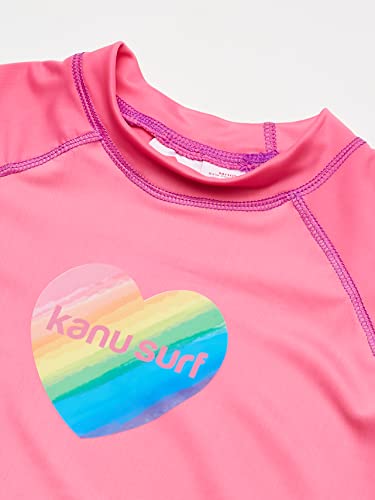 Image of Kanu Surf Girls' Jade Rash Guard UPF 50+ Sun Protection Short Sleeve Swim Shirt