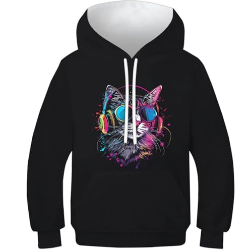 Sweat à capuche enfant animaux cool pour l'école et les sorties de week-end en famille
