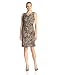 Evan Picone Women's Sleeveless Cowl-Neck Leopard-Print Dress