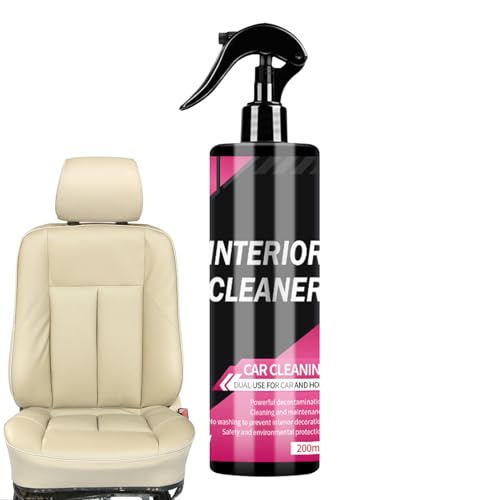 zjhukfmc Limpiador De Interior De Auto | Eliminación de Manchas en Asientos de - Limpiador Multiusos de Acción Rápida 200ml para Detallado de Coches Salpicadero Alfombra Sofá Motocicleta
