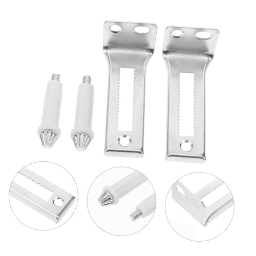 OSALADI 2 pares de herrajes para puertas bifold, pivotes superiores deslizantes para closet, bisagras mate miniatura 5